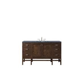 Base with Sink Top Mid Century Acacia Dark Finish Vanities