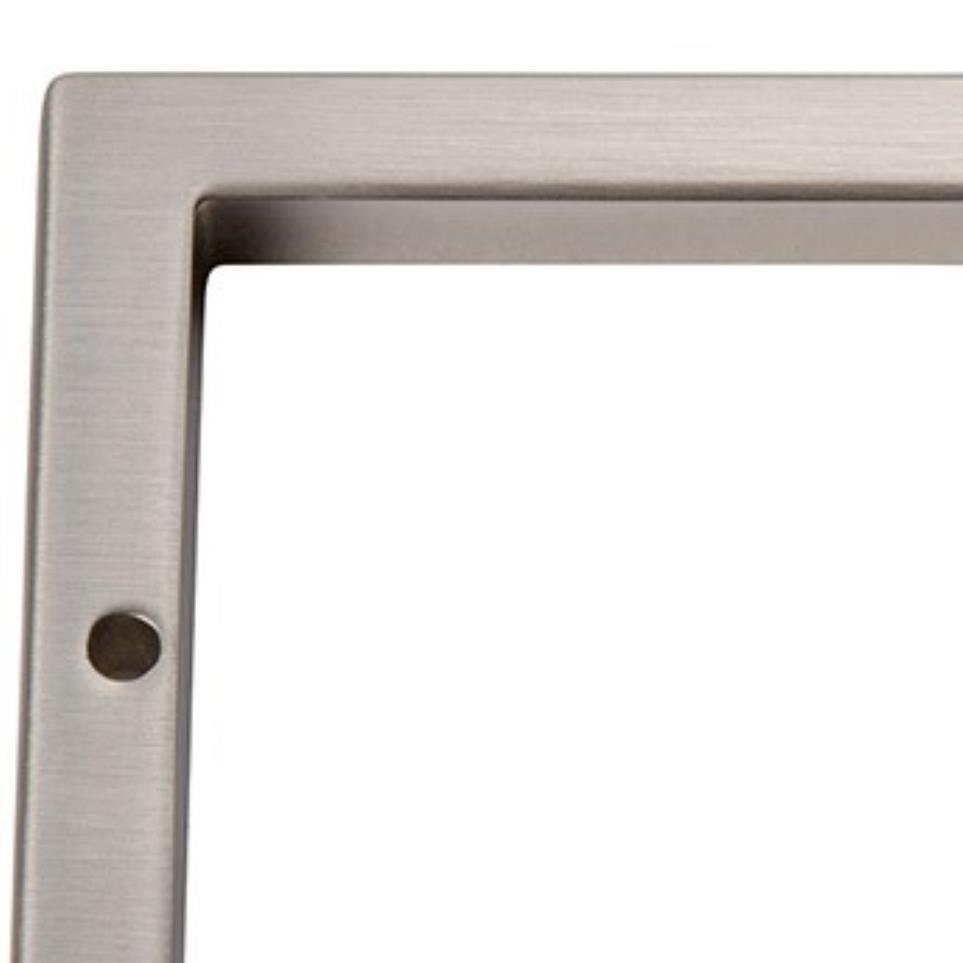 Square Base Brushed Nickel Nickel Bases