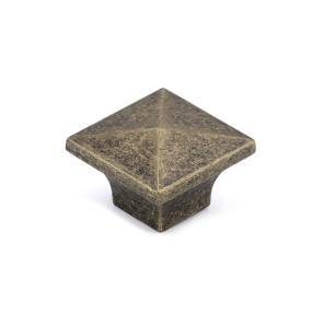 Knob Burnished Brass Brass / Gold Knobs