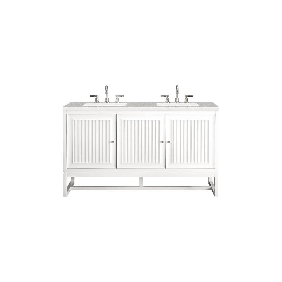 Base with Sink Top Glossy White White Vanities