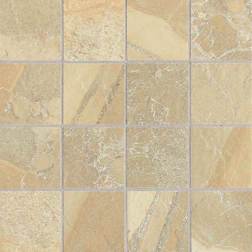 Mosaic Golden Ground Matte Beige/Tan Tile