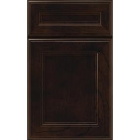 Square Mane Dark Finish Square Cabinets