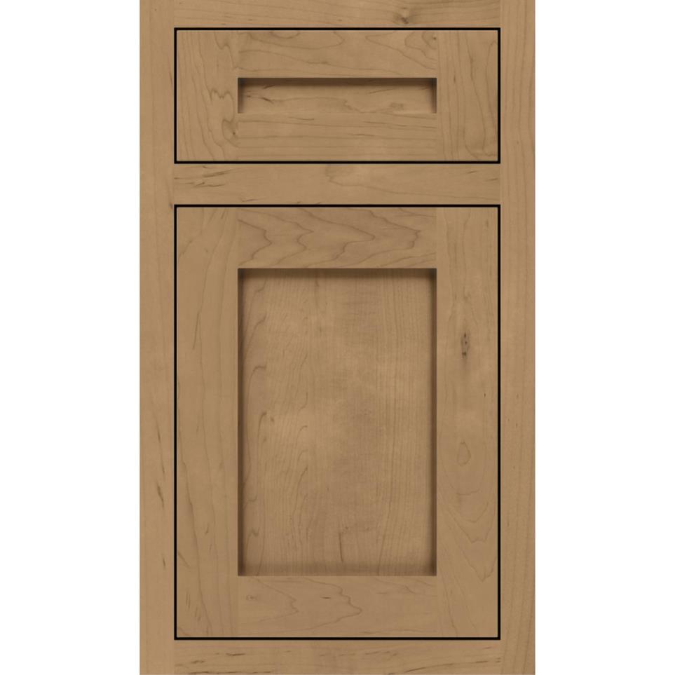 Inset Buckskin Medium Finish Inset Cabinets