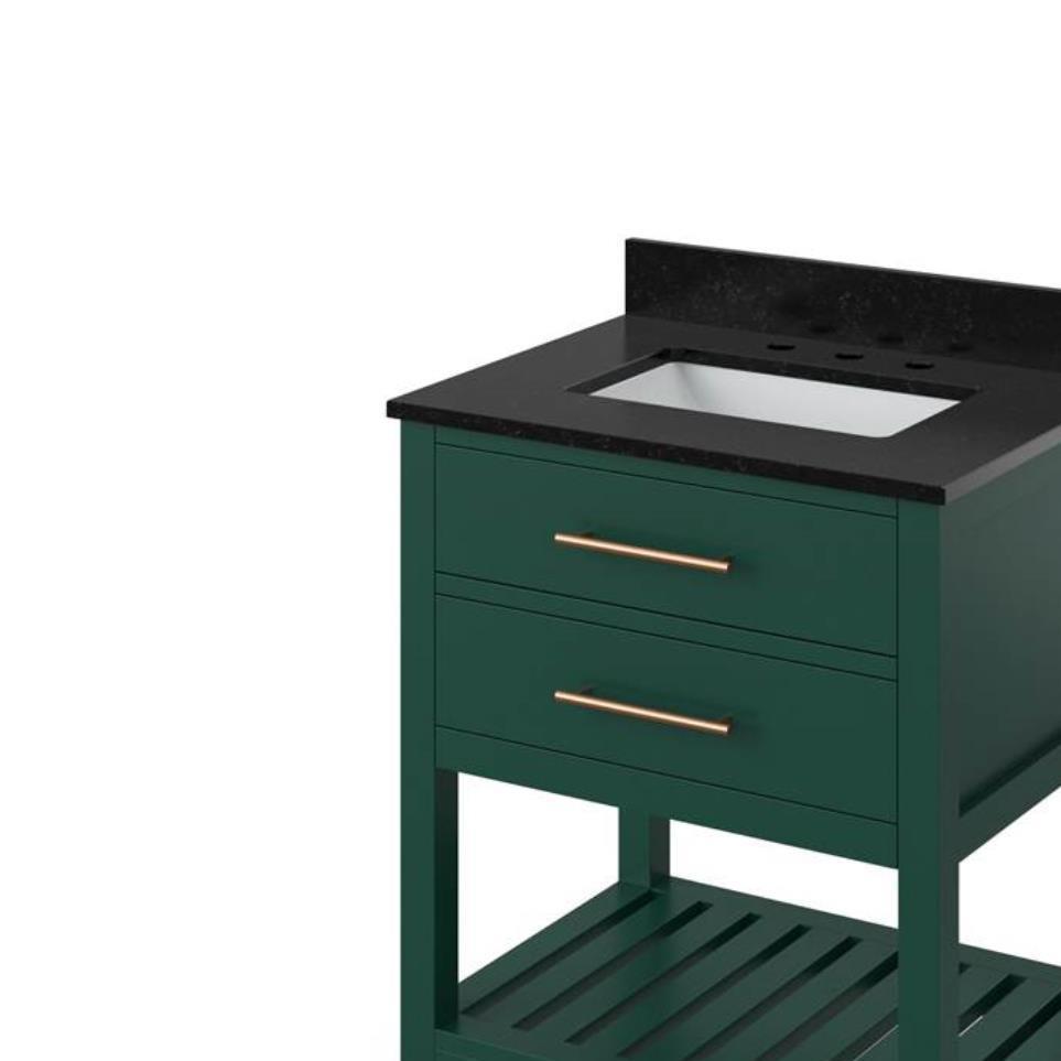 Base with Sink Top Green Green Vanities