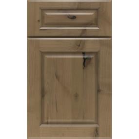 Square Buckskin Medium Finish Square Cabinets