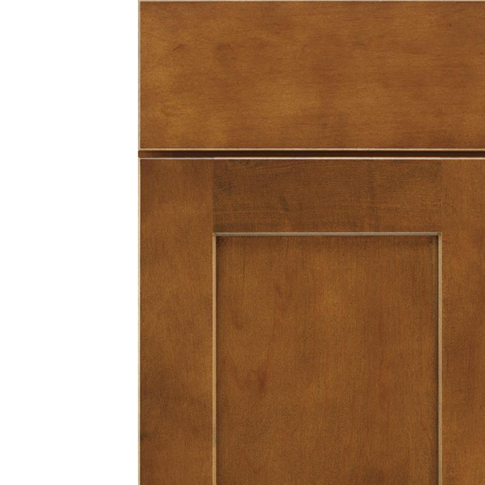 Square Saddle Medium Finish Square Cabinets