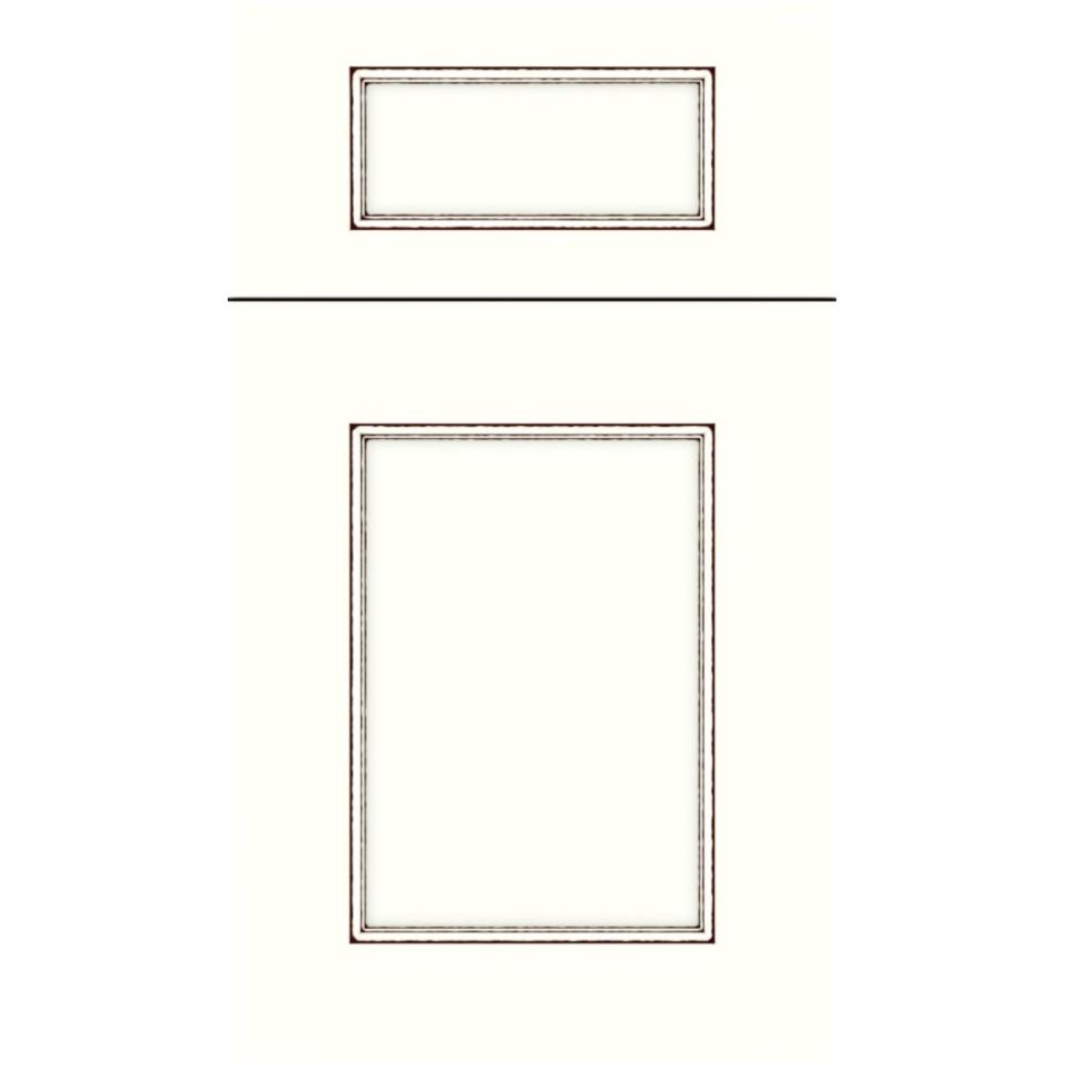 5 Piece Alabaster Mocha Glaze Glaze - Paint 5 Piece Cabinets