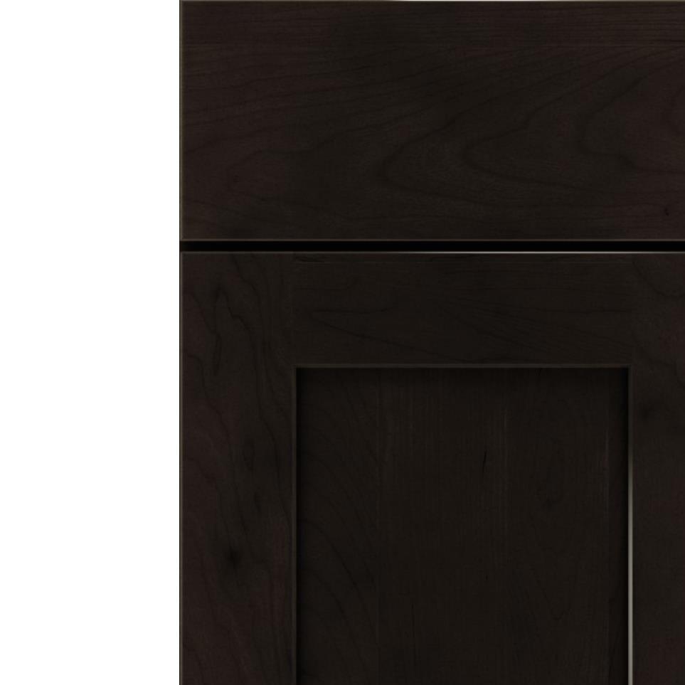 Square Thatch Dark Finish Square Cabinets