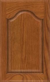 Cathedral Cattail Medium Finish Cabinets