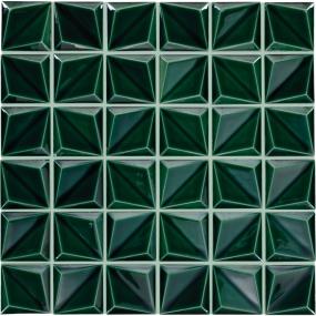 Mosaic Jade Glossy Green Tile