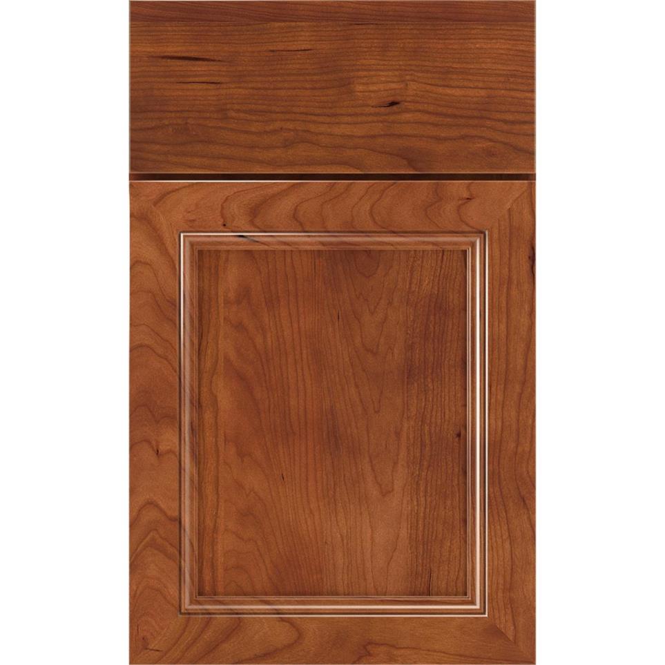 Square Cattail Medium Finish Square Cabinets