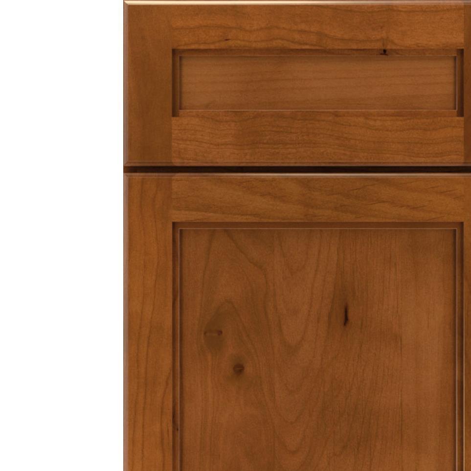 Square Cattail Medium Finish Square Cabinets