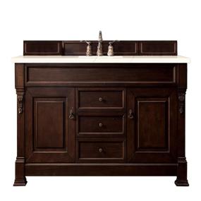 Base with Sink Top Burnished Mahogany Dark Finish Vanities