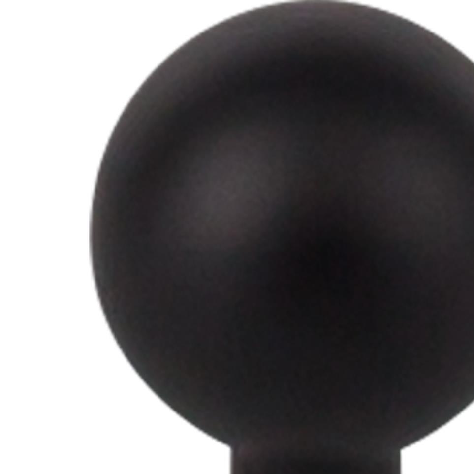 Knob Flat Black Black Knobs