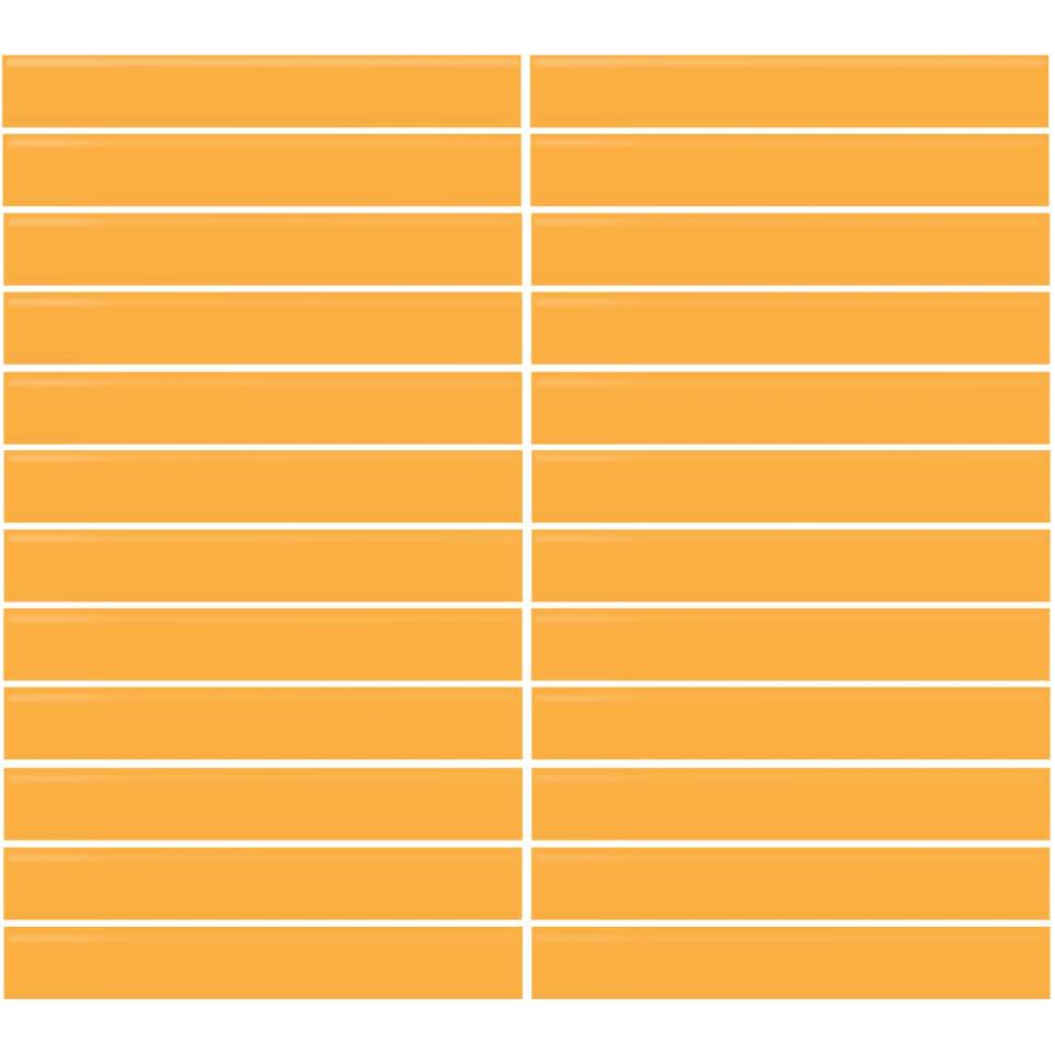 Mosaic Mustard Glossy Yellow Tile