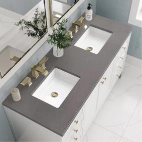 Base with Sink Top Glossy White White Vanities