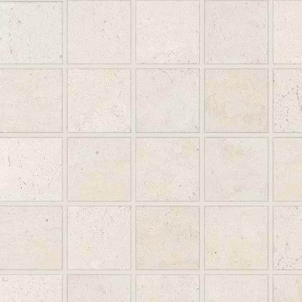 Mosaic Whimsical White Matte White Tile