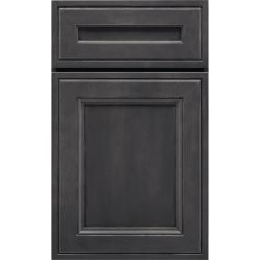 Square Storm Dark Finish Square Cabinets