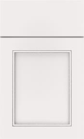 Square White With Grey Stone Detail Glaze - Paint Square Cabinets