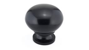Knob Black Black Hardware
