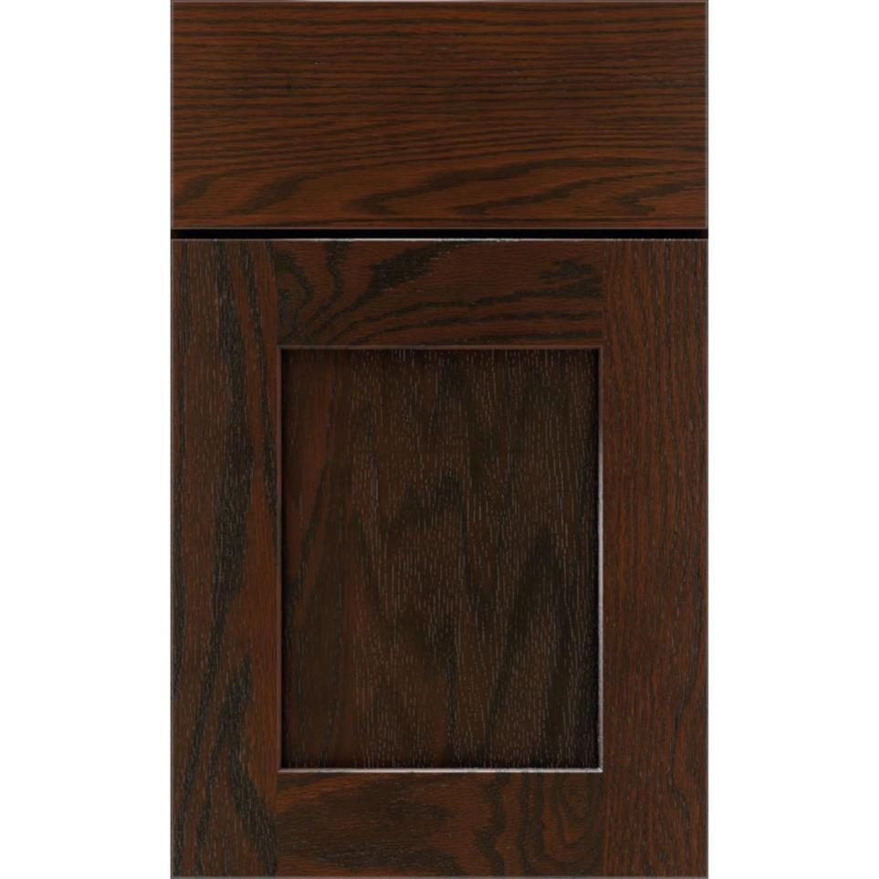 Square Chocolate Dark Finish Square Cabinets