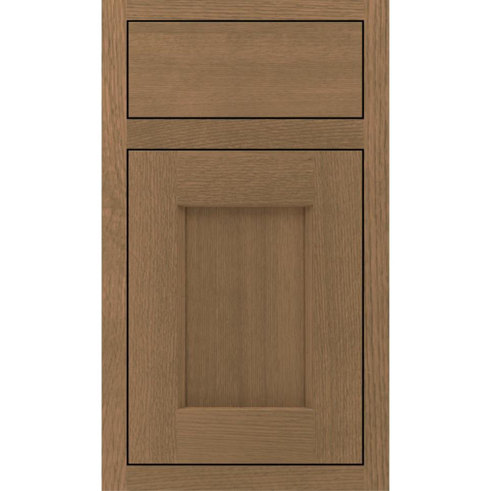 Inset Buckskin Medium Finish Inset Cabinets