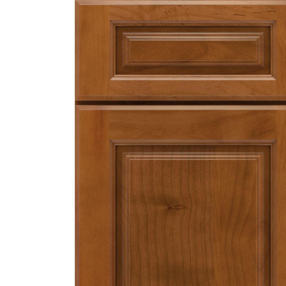 Square Cattail Medium Finish Square Cabinets