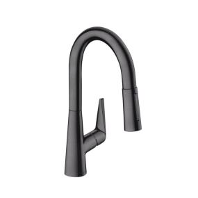 Kitchen Brushed Black Chrome Black Faucets