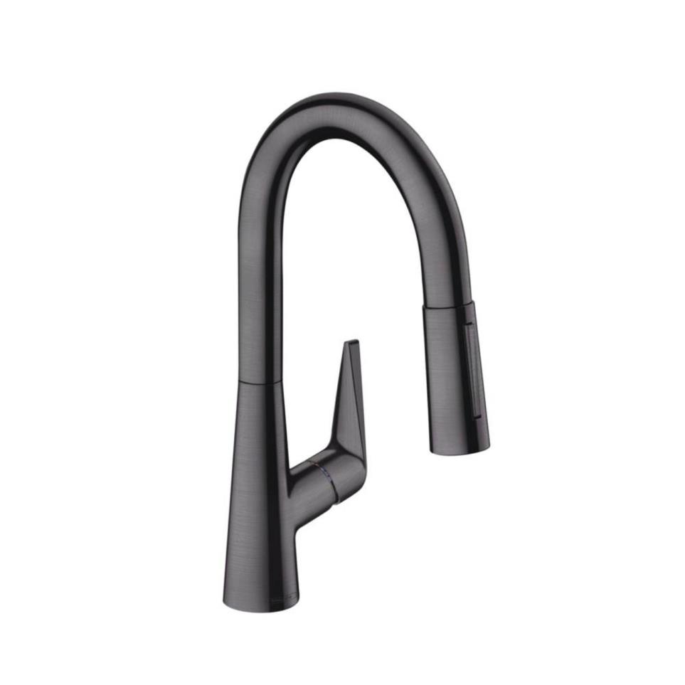 Kitchen Brushed Black Chrome Black Faucets