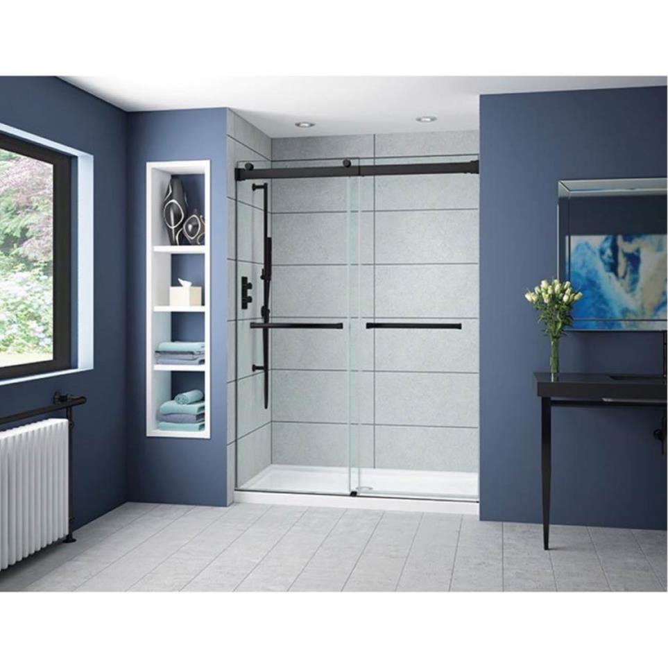 Door Matte Black Black Showers