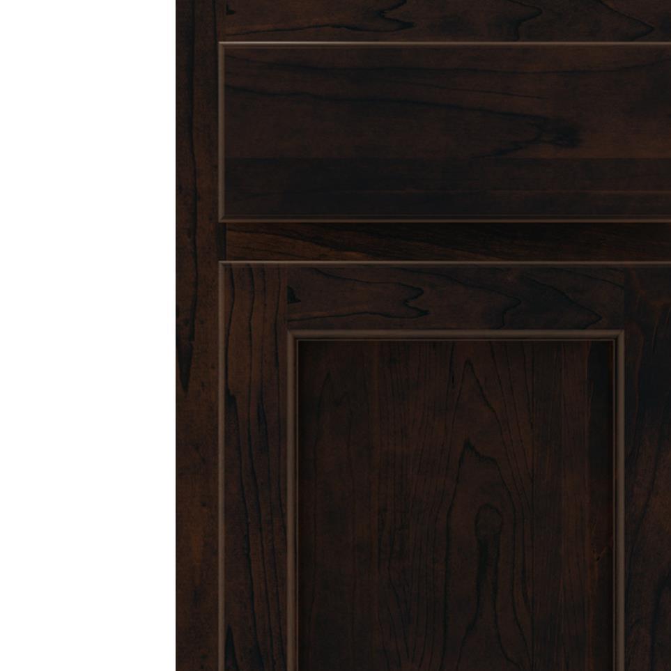 Square Chocolate Dark Finish Square Cabinets