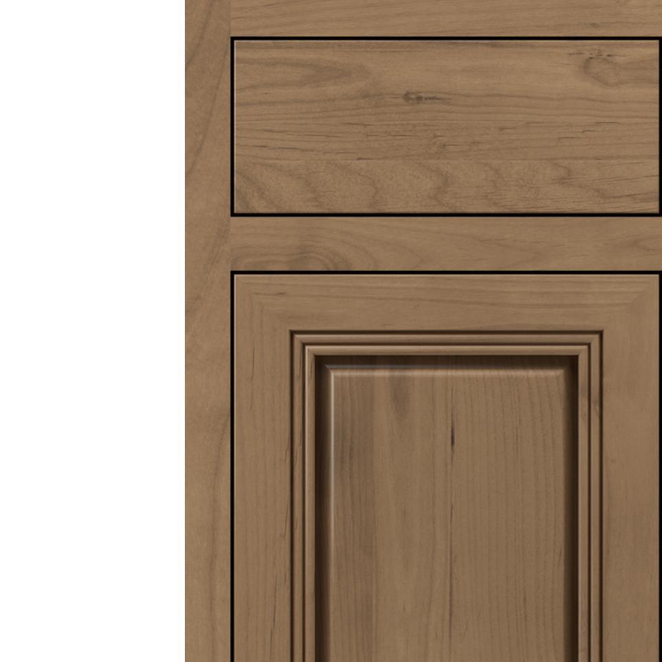 Inset Buckskin Medium Finish Inset Cabinets