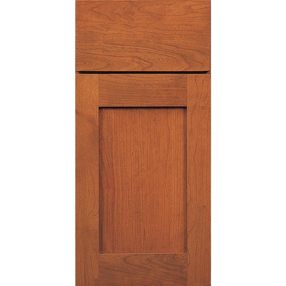 Square Mandarin Medium Finish Square Cabinets