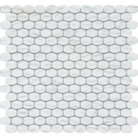 Mosaic 18Fgbrl Carrara White Tile