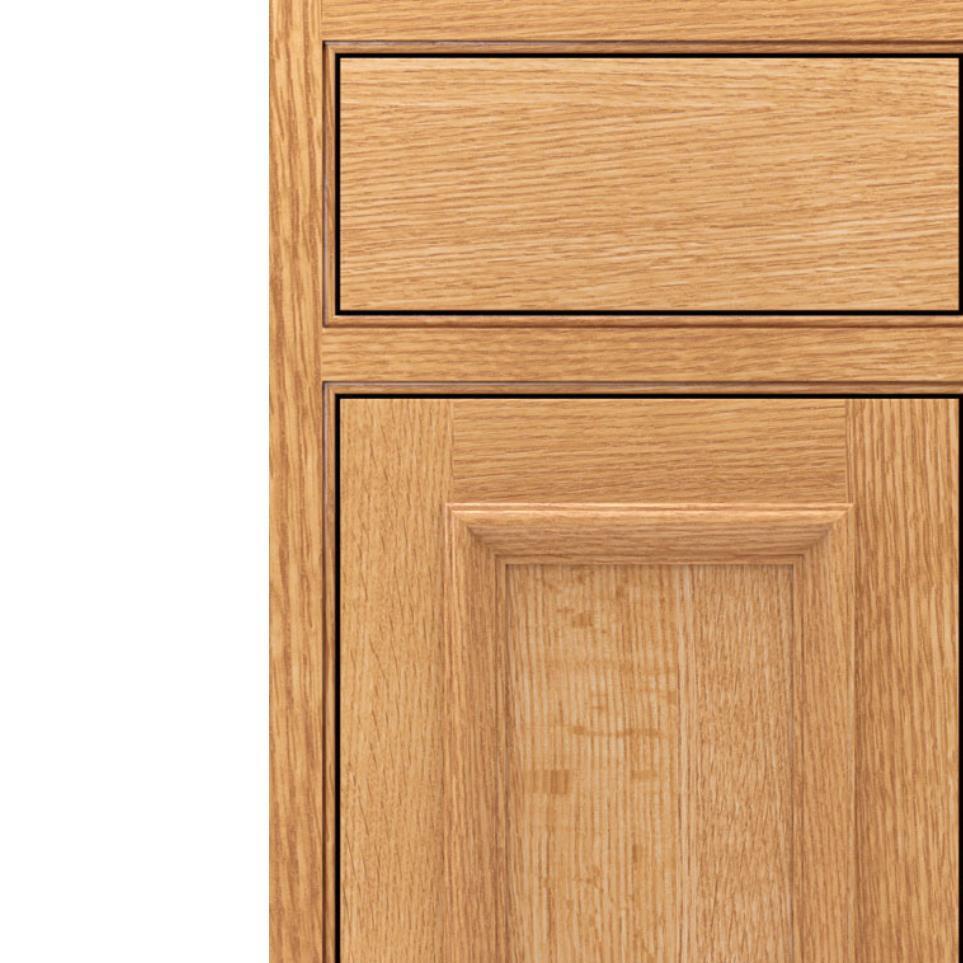 Square Natural Light Finish Square Cabinets