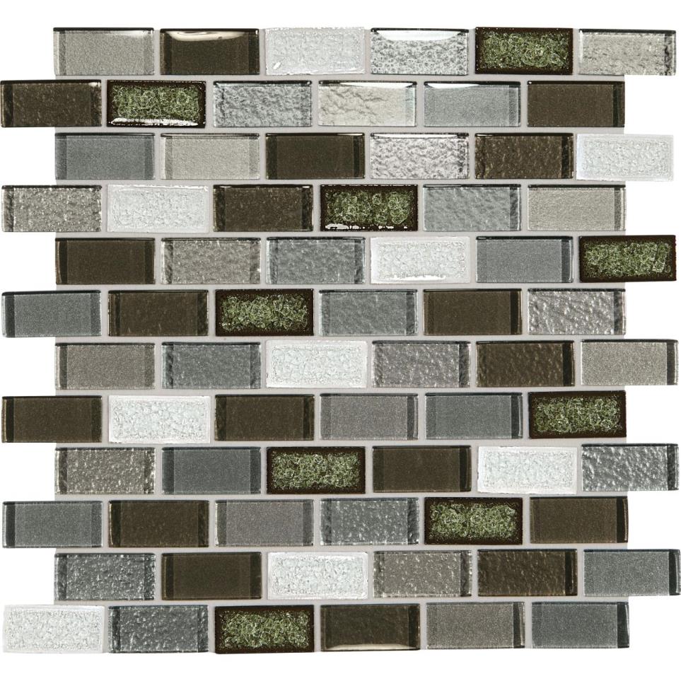 Mosaic Emerald Isle Glass Gray Tile