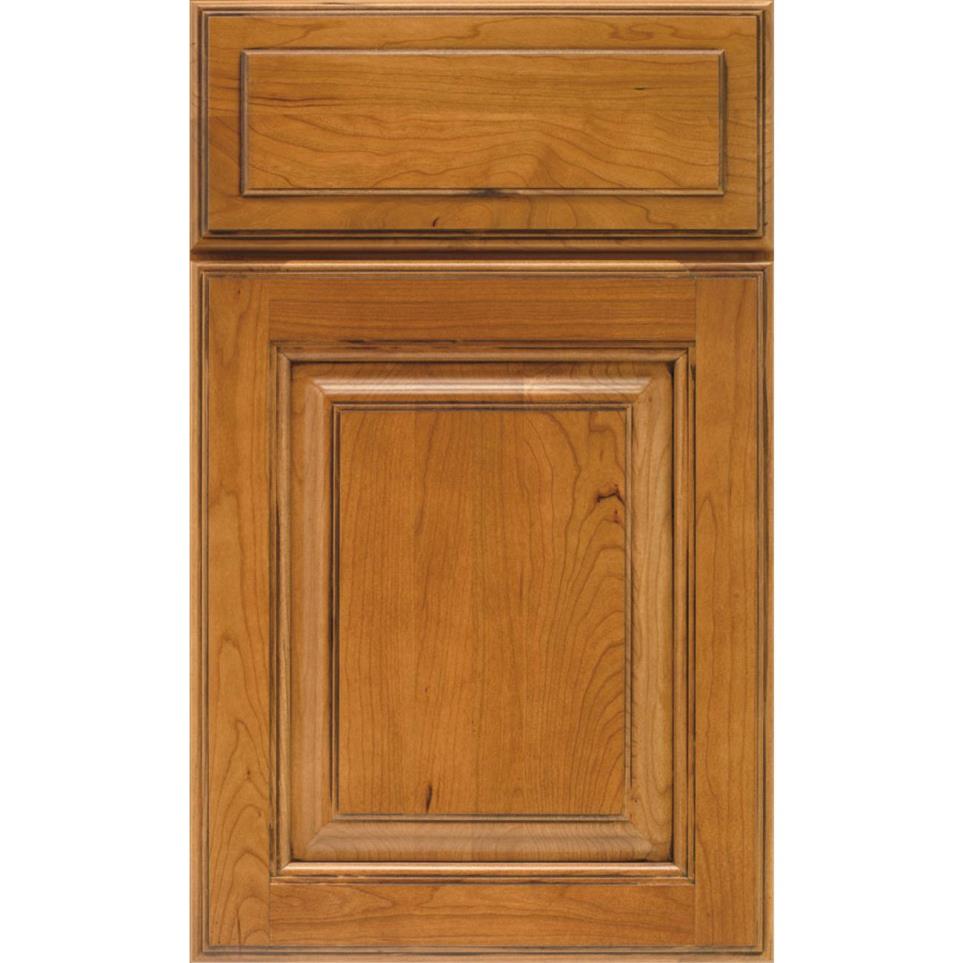 Raised Palomino Medium Finish Raised Cabinets