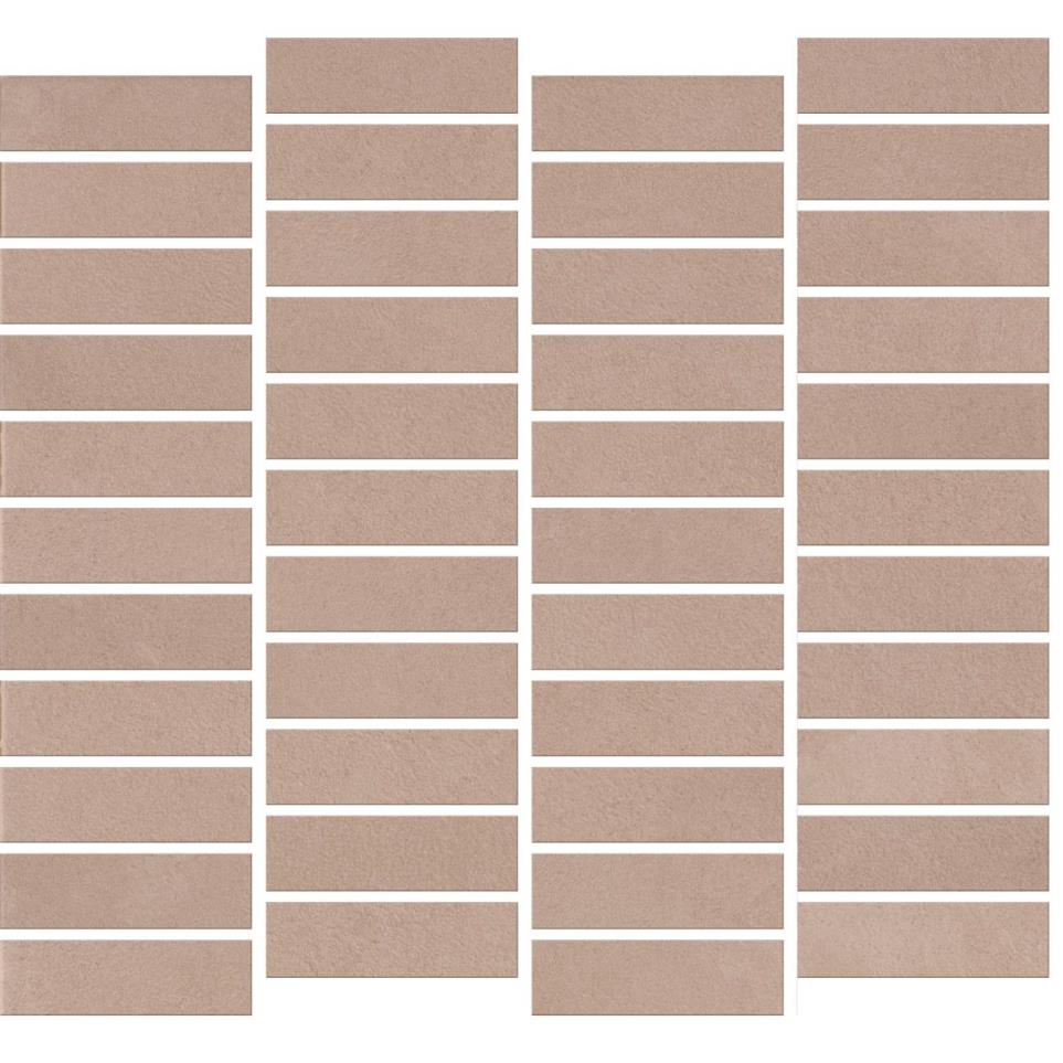 Mosaic Brick Matte Brown Tile