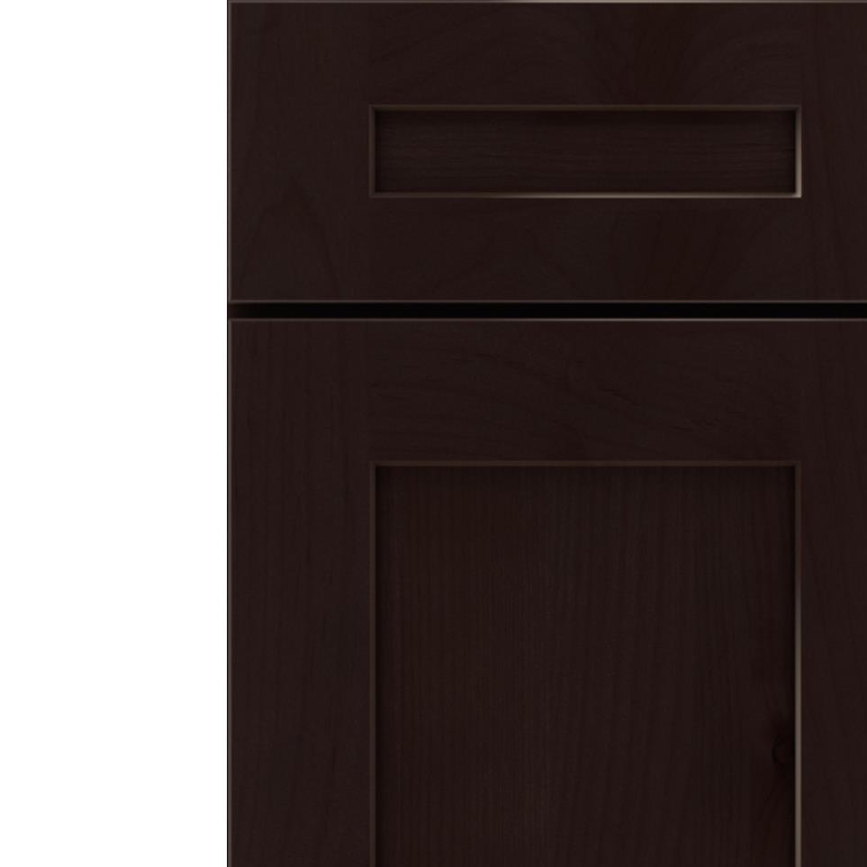 Square Thatch Dark Finish Square Cabinets