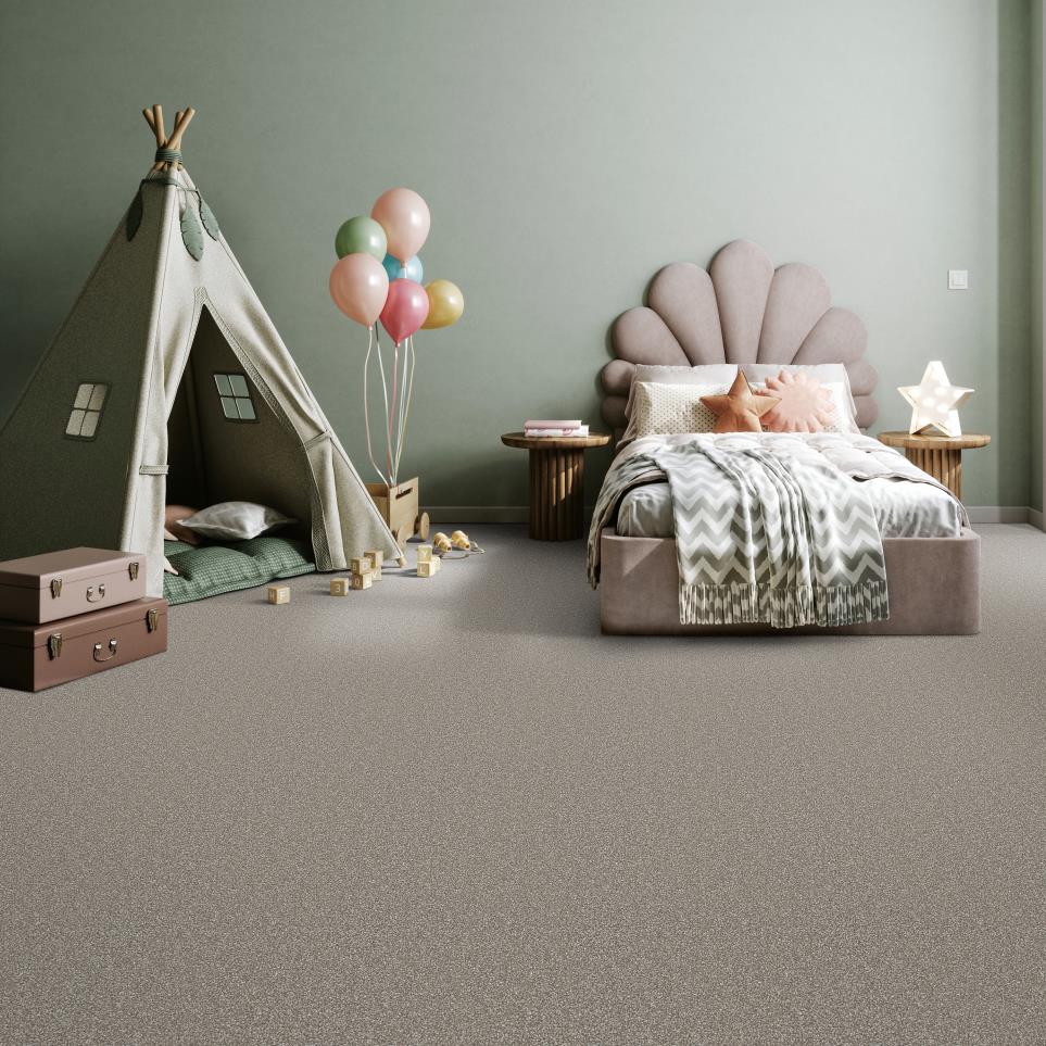 Textured Saxony Riverside Gray Carpet