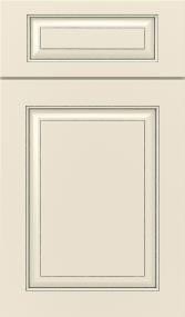 5 Piece Coconut Slate Paint - White 5 Piece Cabinets