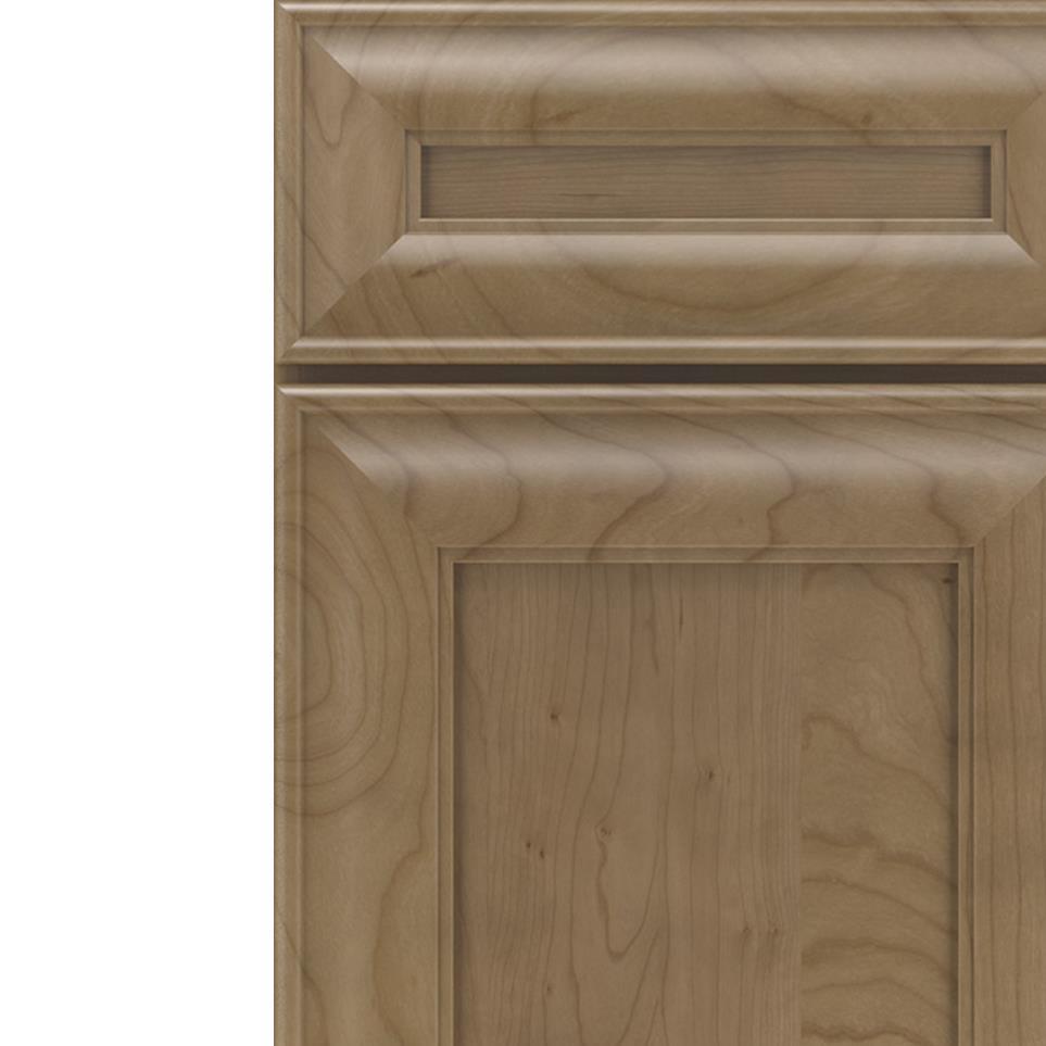 Square Buckskin Medium Finish Square Cabinets