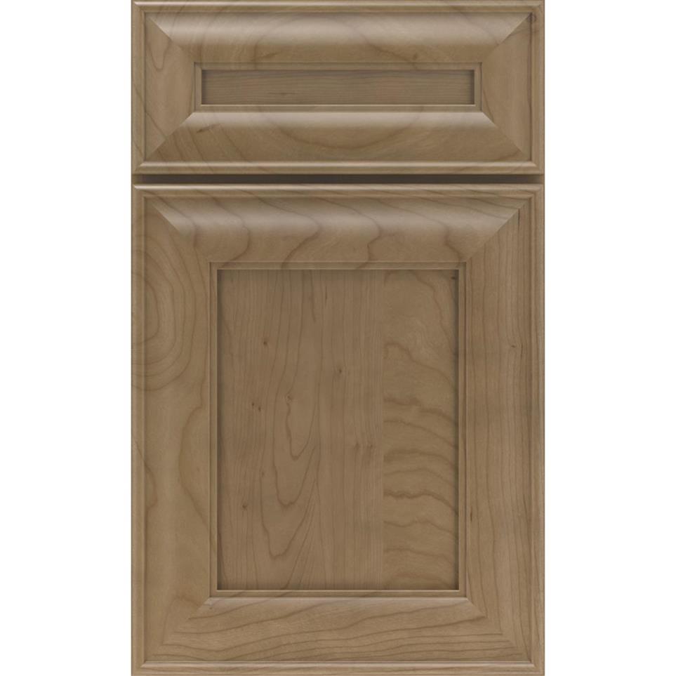 Square Buckskin Medium Finish Square Cabinets