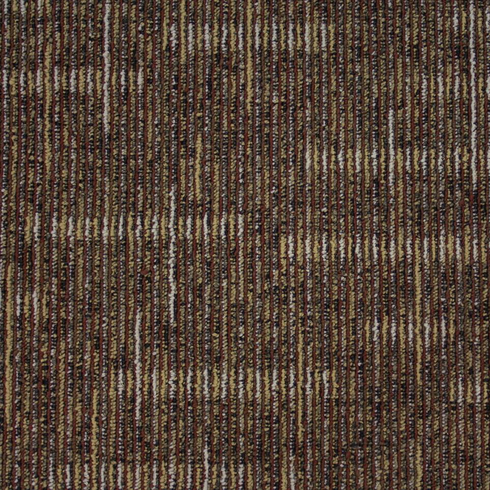 Multi-Level Loop Clay Brown Carpet Tile
