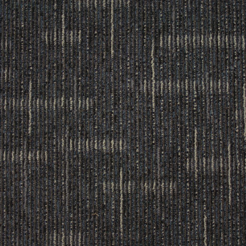 Multi-Level Loop Feathers Black Carpet Tile