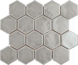 Mosaic Rain Glossy Gray Tile