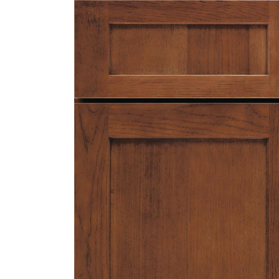 Square Tundra Dark Finish Square Cabinets