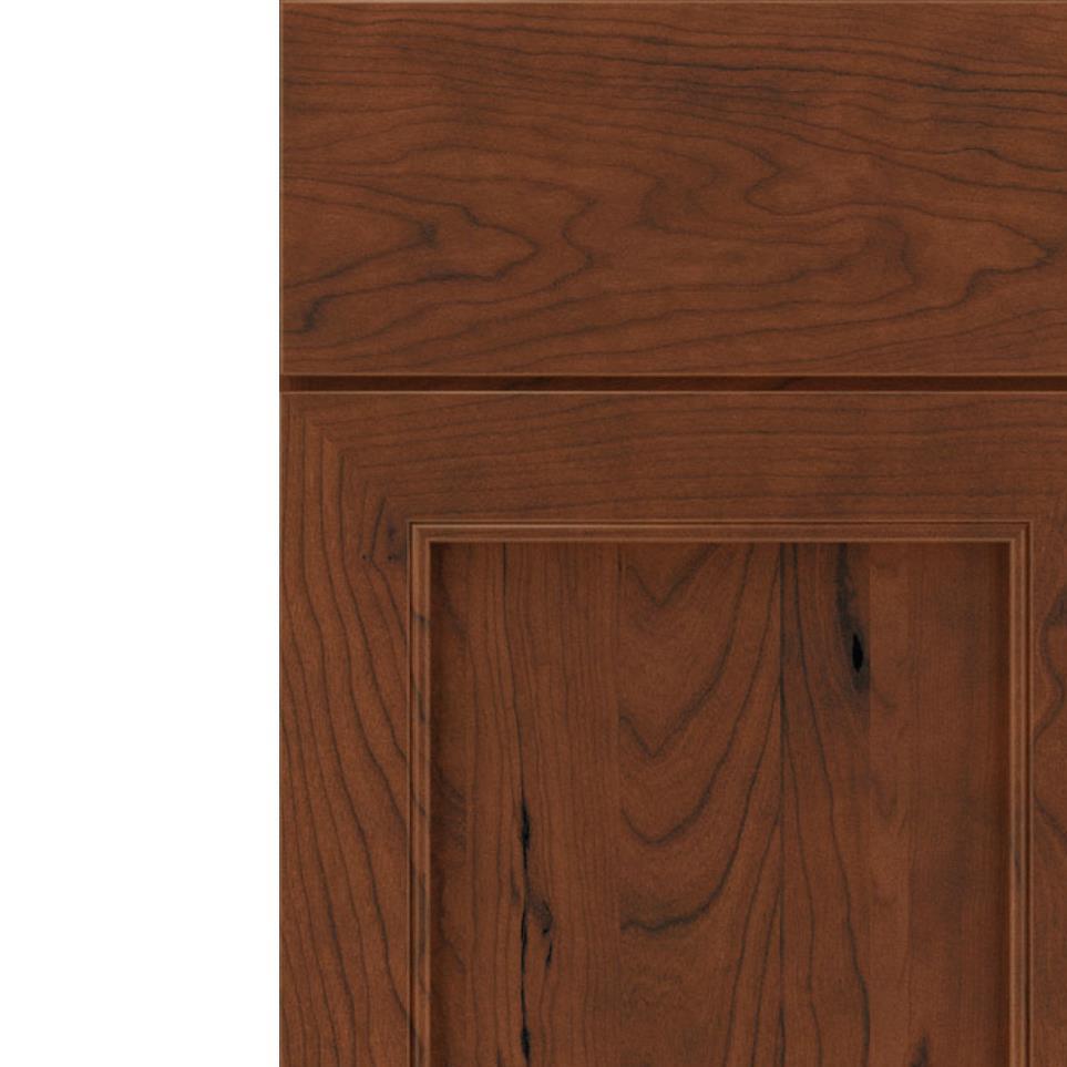 Square Tundra Dark Finish Square Cabinets