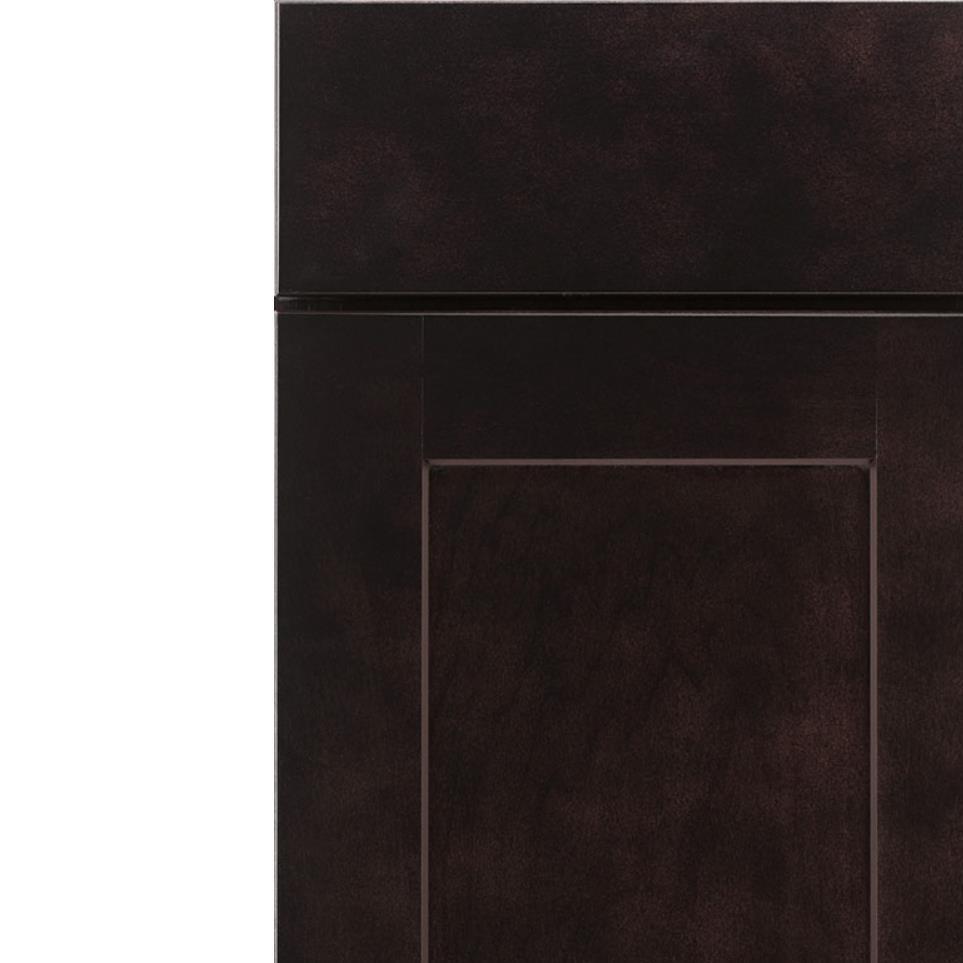 Square Sarsaparilla Dark Finish Square Cabinets