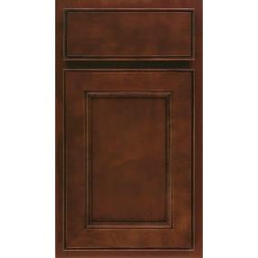 Square Cafe Dark Finish Square Cabinets